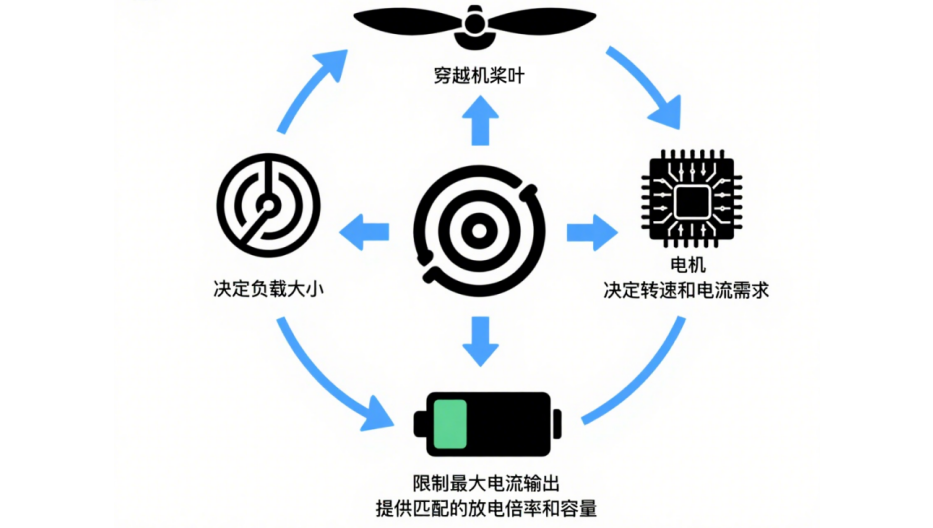 FPV電機電調(diào)電池關系圖